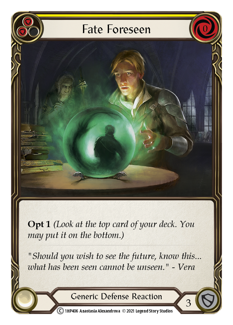 Fate Foreseen (Yellow) [1HP406] (History Pack 1) | The CG Realm