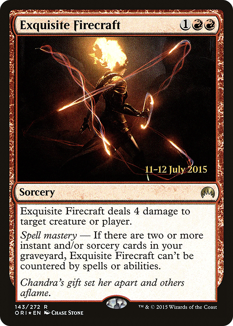 Exquisite Firecraft (PRE-143) - Magic Origins Promos Foil