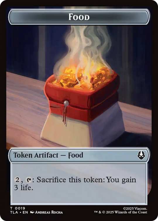 Ballistic Boulder // Food (0019) Double-Sided Token (TLA-13 // 19) - Avatar: The Last Airbender