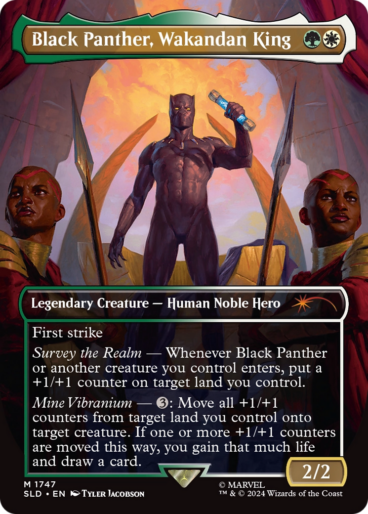 Black Panther, Wakandan King (Rainbow Foil) [Secret Lair Drop Series] | The CG Realm