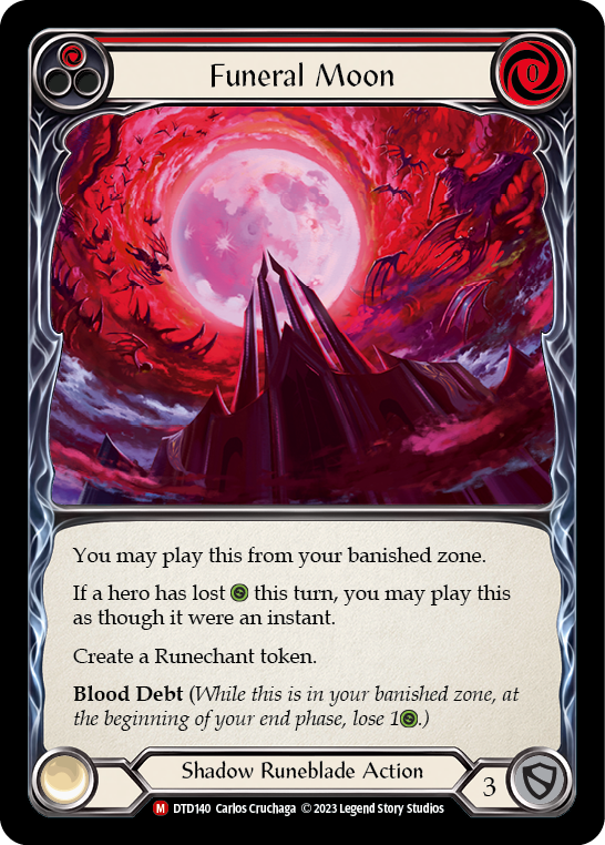 Funeral Moon [DTD140] (Dusk Till Dawn)  Rainbow Foil | The CG Realm