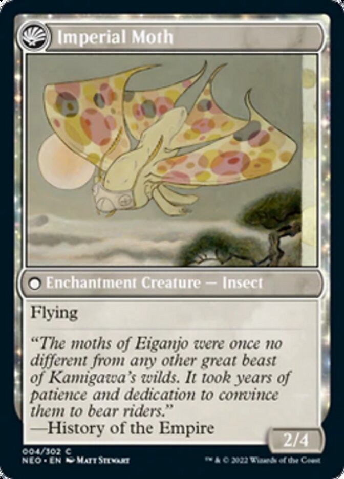 Befriending the Moths (NEO-004) - Kamigawa: Neon Dynasty: (fandfc, enchantment)