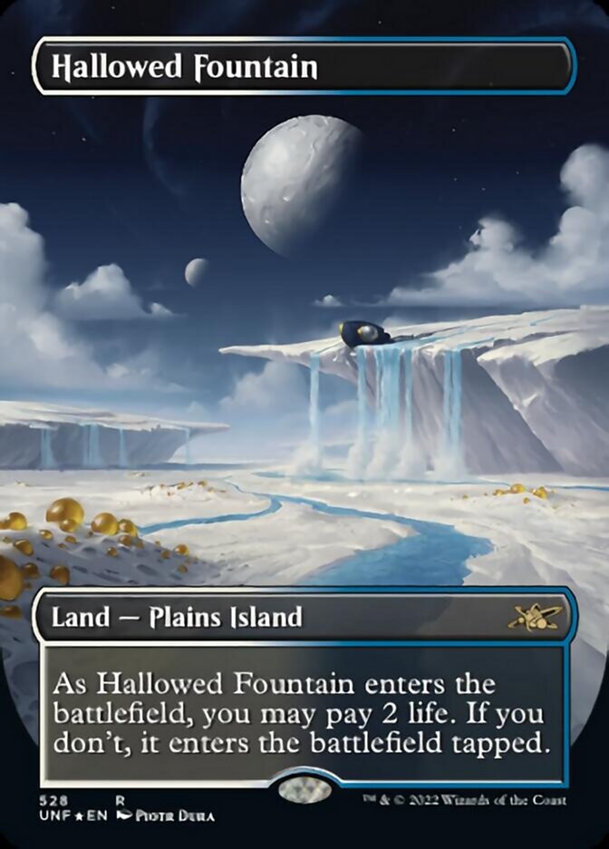 Hallowed Fountain (Borderless) (Galaxy Foil) [Unfinity] | The CG Realm