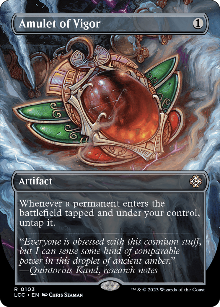 Amulet of Vigor (Borderless) [The Lost Caverns of Ixalan Commander] | The CG Realm