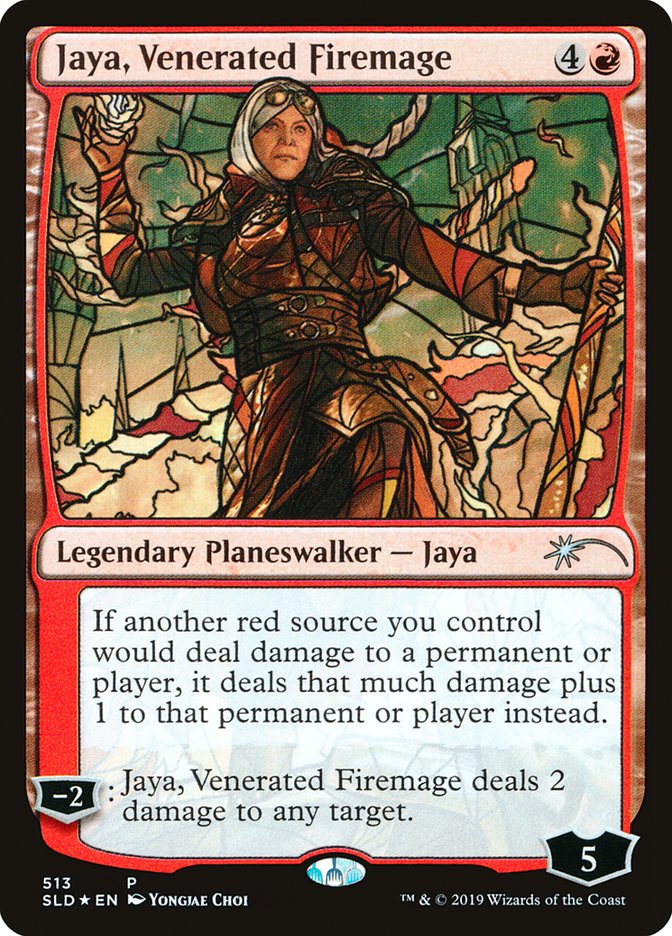 Jaya, Venerated Firemage (Stained Glass) [Secret Lair Drop Promos] | The CG Realm