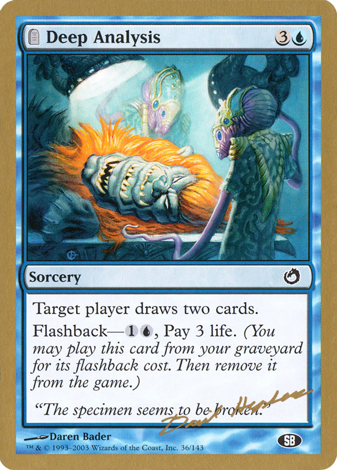 Deep Analysis (Dave Humpherys) (SB) [World Championship Decks 2003] | The CG Realm