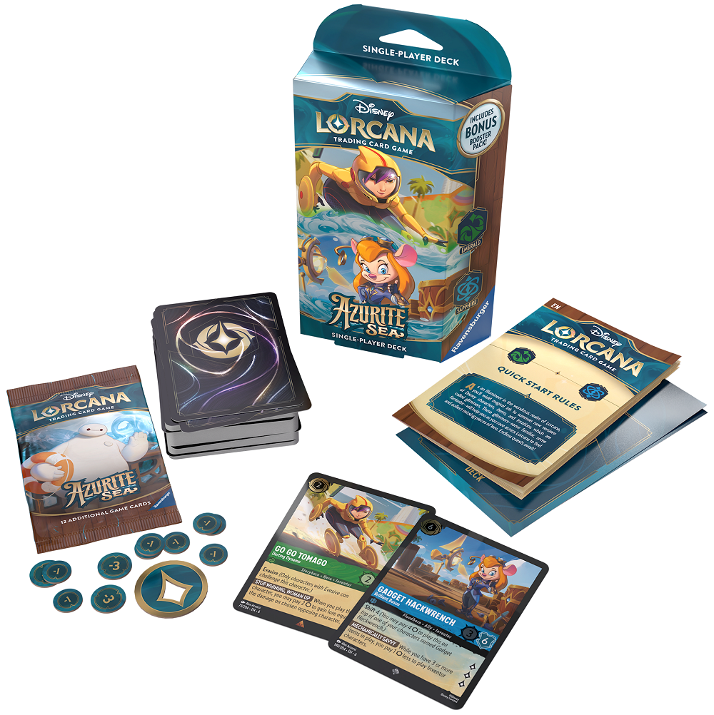 DISNEY LORCANA AZURITE SEA STARTER  (Release Date:  2024-11-15)