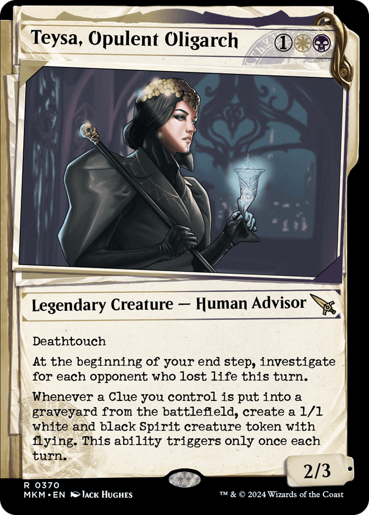 Teysa, Opulent Oligarch (Showcase) (0370) (MKM-370) - Murders at Karlov Manor: (Showcase)