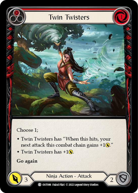 Twin Twisters (Red) [OUT086] (Outsiders) | The CG Realm