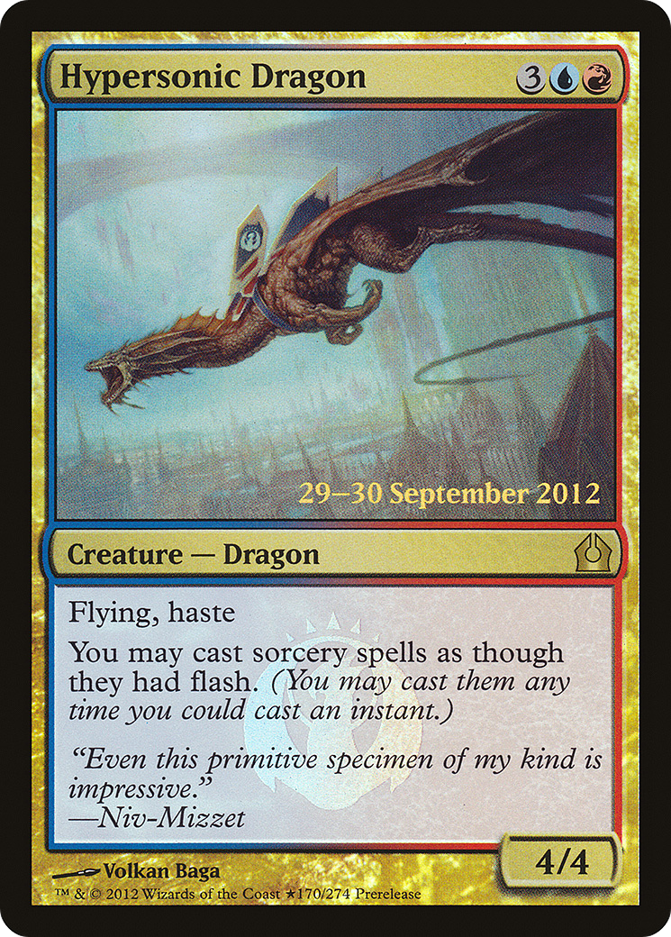 Hypersonic Dragon (PRE-170) - Return to Ravnica Promos Foil