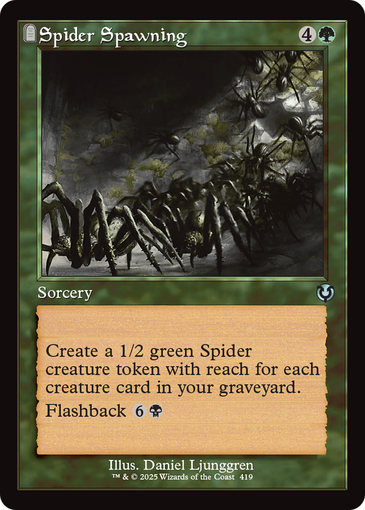Spider Spawning (Retro Frame) [Innistrad Remastered] | The CG Realm
