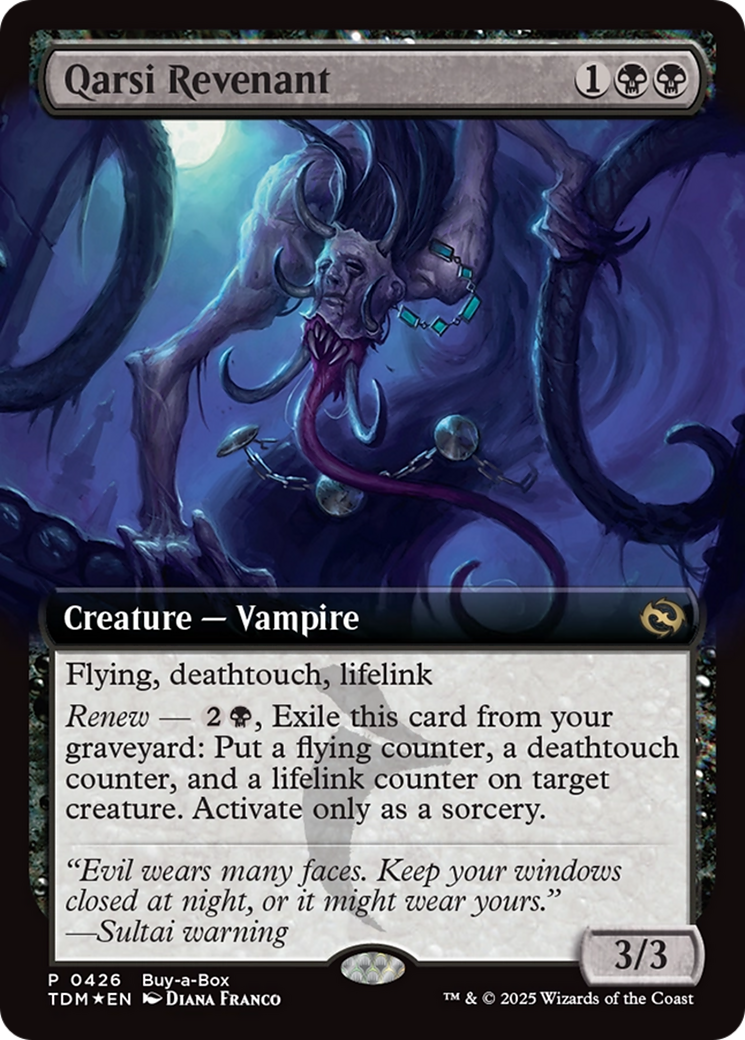 Qarsi Revenant (Extended Art) (Buy-A-Box) [Tarkir: Dragonstorm Promos] | The CG Realm
