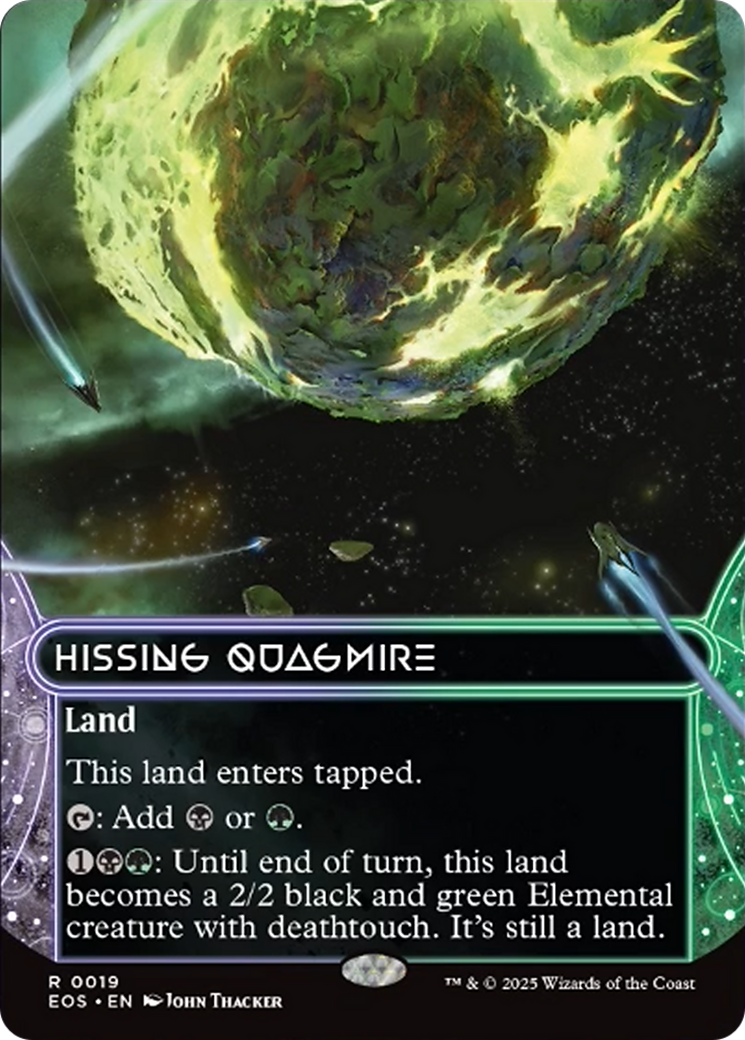 Hissing Quagmire (0019) (Borderless) [Edge of Eternities: Stellar Sights] | The CG Realm
