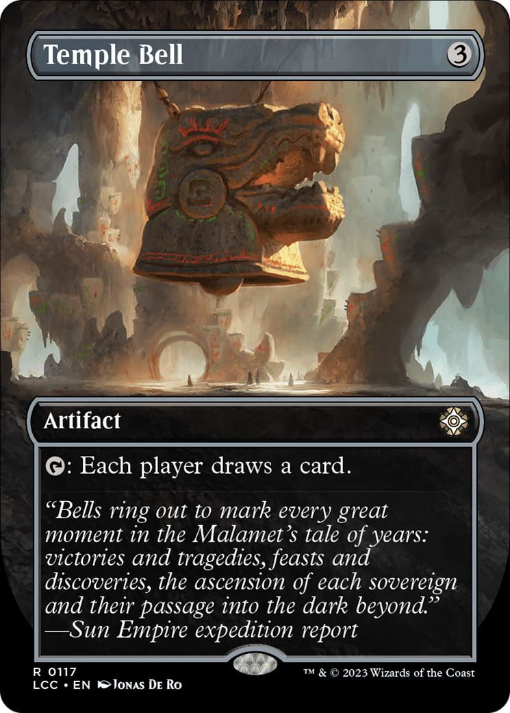 Temple Bell (Borderless) [The Lost Caverns of Ixalan Commander] | The CG Realm