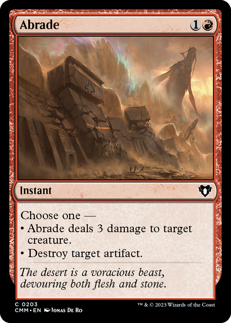 Abrade [Commander Masters] | The CG Realm