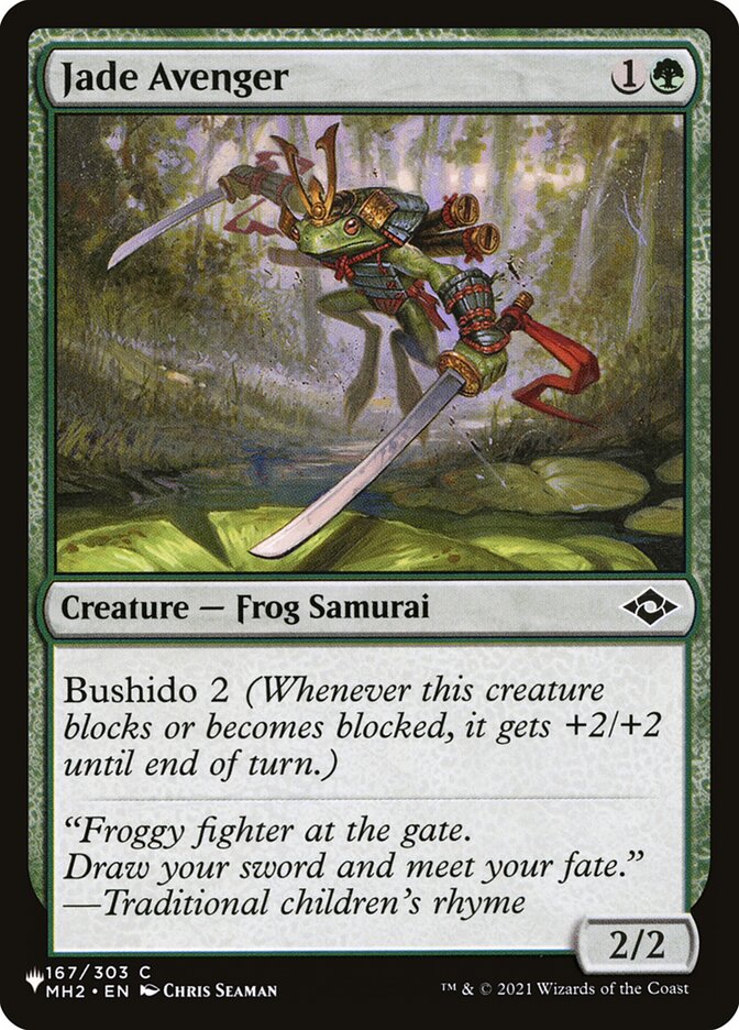 Jade Avenger [The List] | The CG Realm
