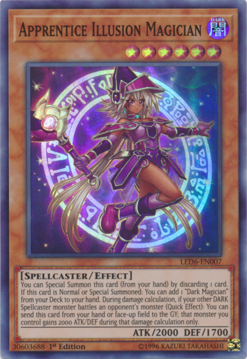 Apprentice Illusion Magician [LED6-EN007] Super Rare | The CG Realm