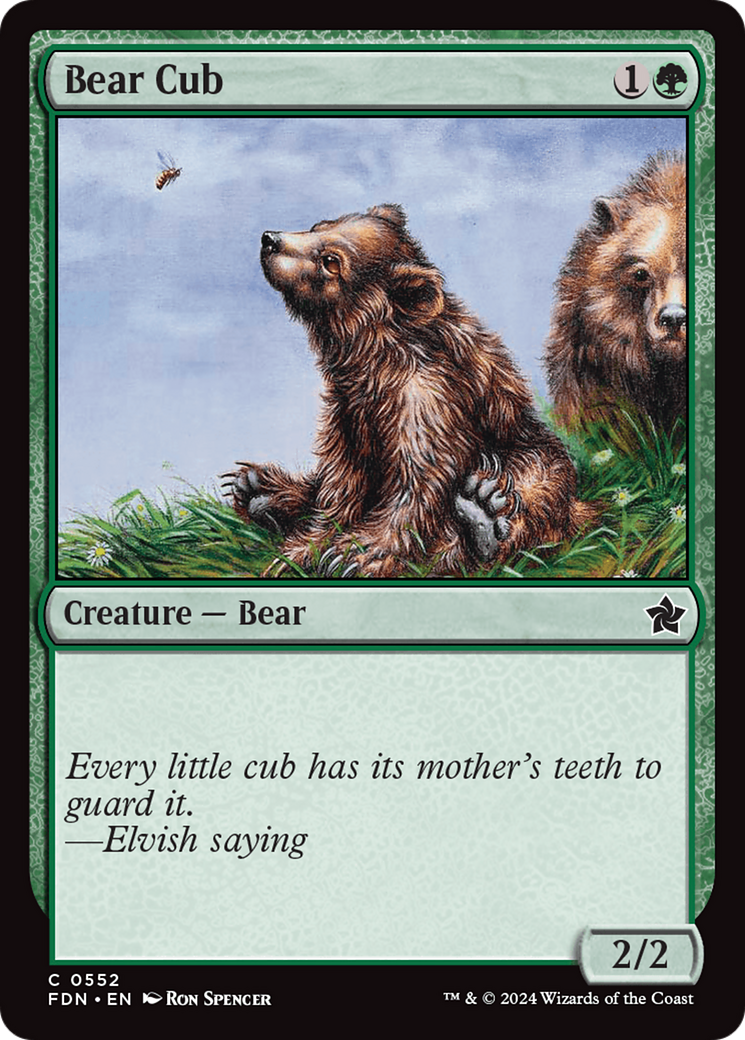 Bear Cub [Foundations] | The CG Realm