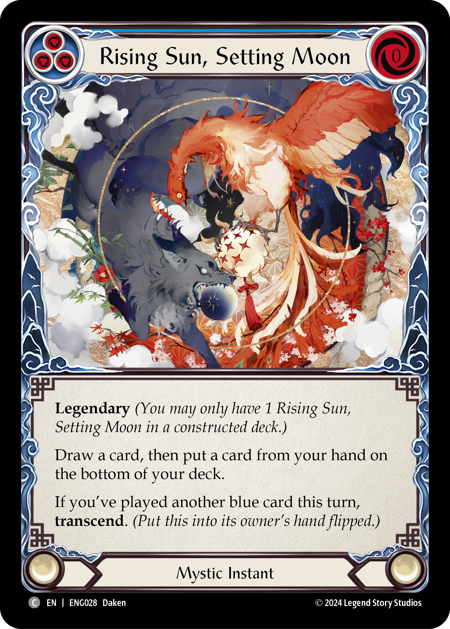 Rising Sun, Setting Moon [ENG028] (Part the Mistveil Enigma Blitz Deck) | The CG Realm