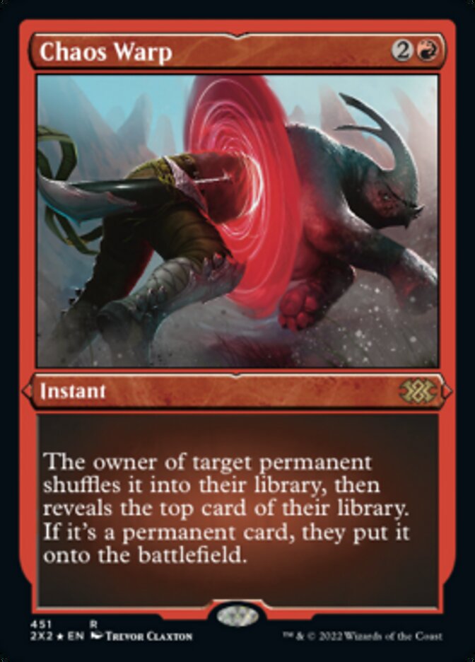 Chaos Warp (Foil Etched) [Double Masters 2022] | The CG Realm