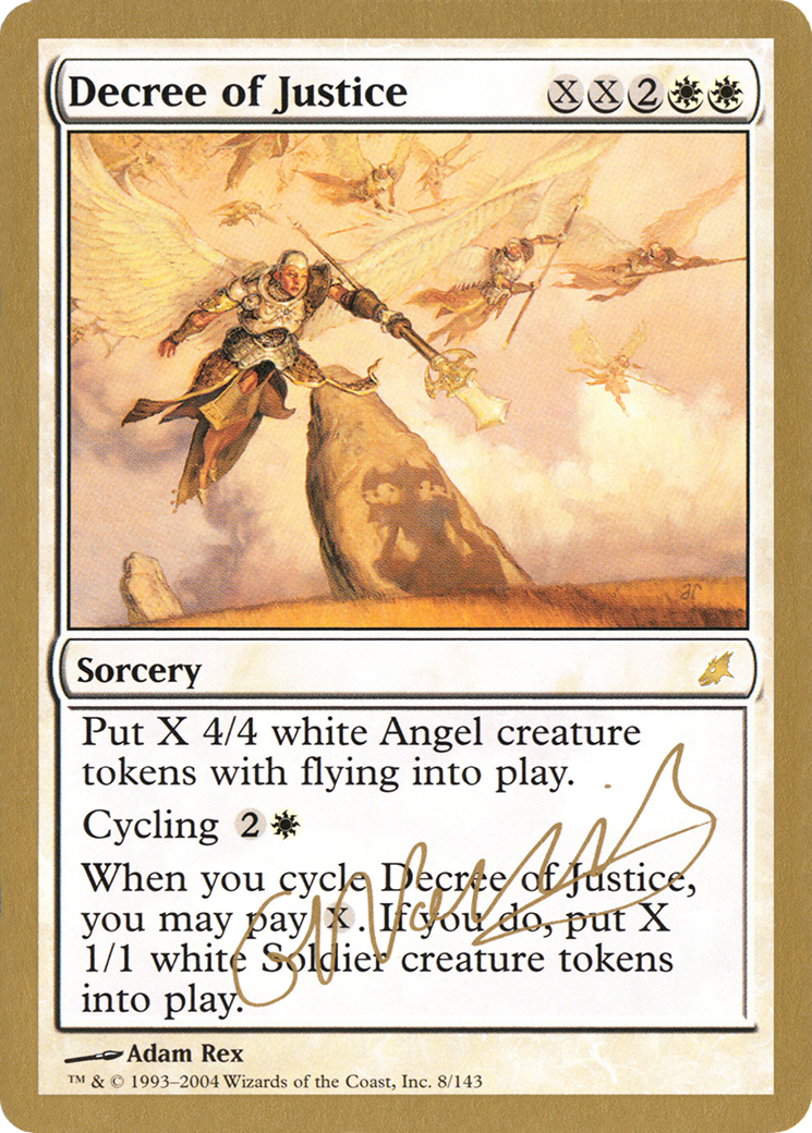 Decree of Justice - 2004 Gabriel Nassif (SCG) (WCD-) - World Championship Decks 2004