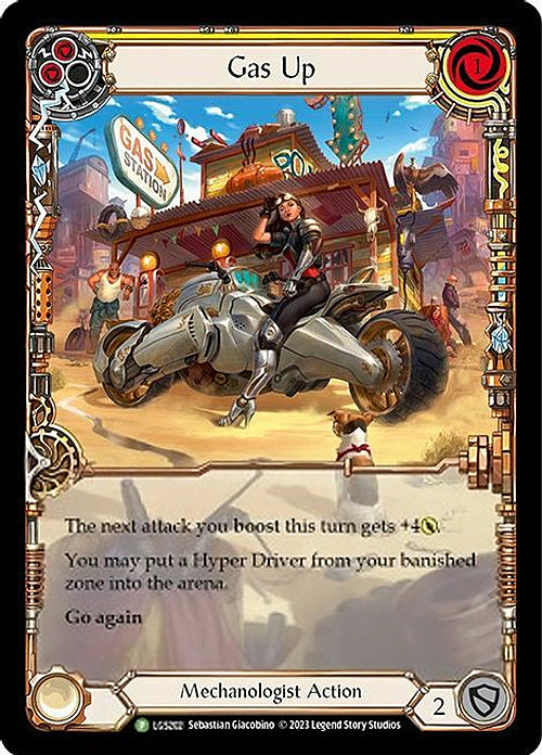 Gas Up (Yellow) [LGS203] (Promo)  Rainbow Foil | The CG Realm