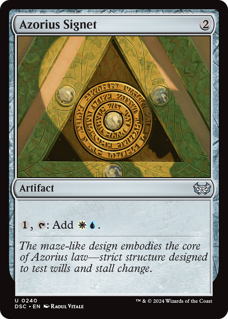Azorius Signet [Duskmourn: House of Horror Commander] | The CG Realm
