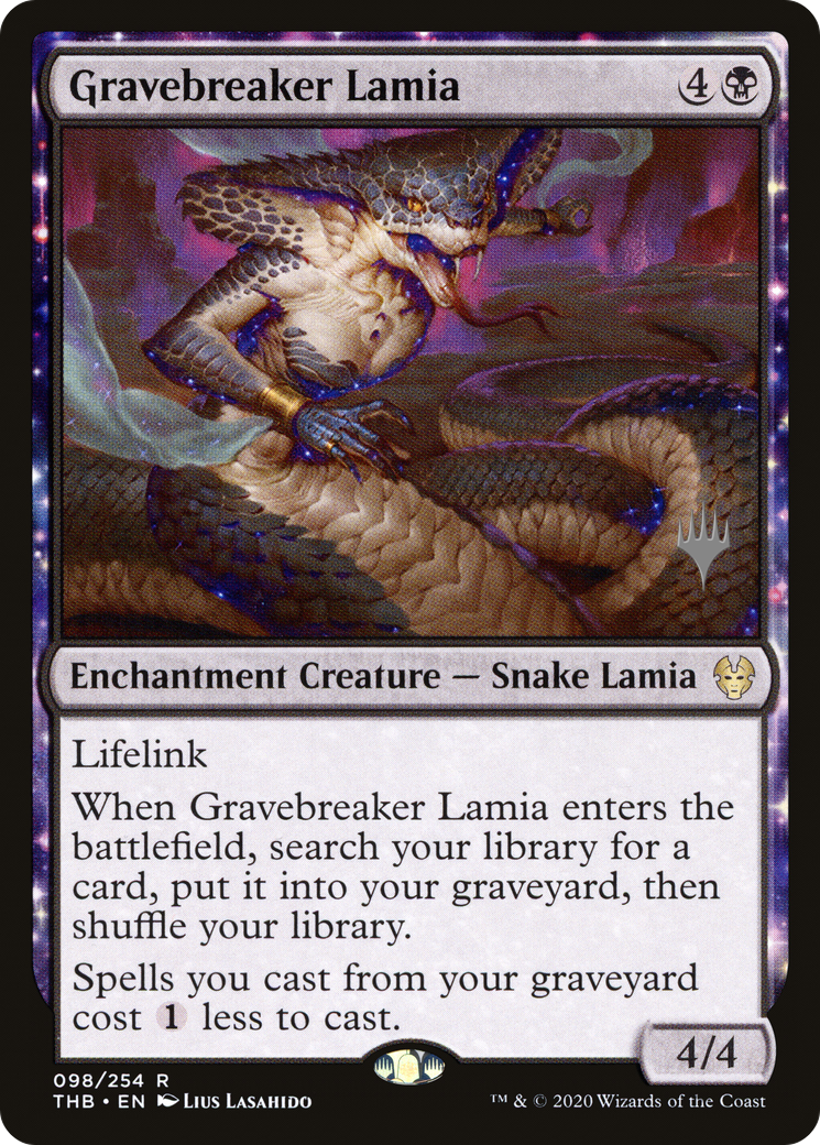 Gravebreaker Lamia (PPTHB-098) - Theros Beyond Death Promos: (enchantment)