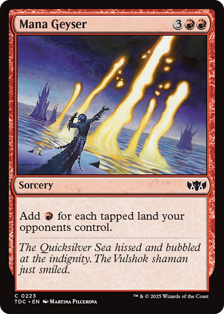 Mana Geyser (TDC-223) - Commander: Tarkir: Dragonstorm