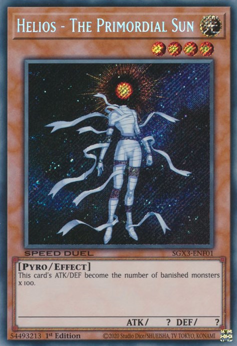 Helios - The Primordial Sun [SGX3-ENF01] Secret Rare | The CG Realm