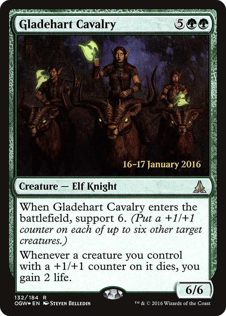 Gladehart Cavalry (PRE-132S) - Oath of the Gatewatch Promos Foil