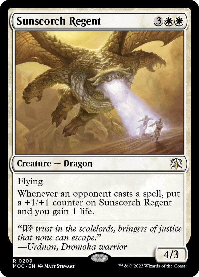 Sunscorch Regent [March of the Machine Commander] | The CG Realm