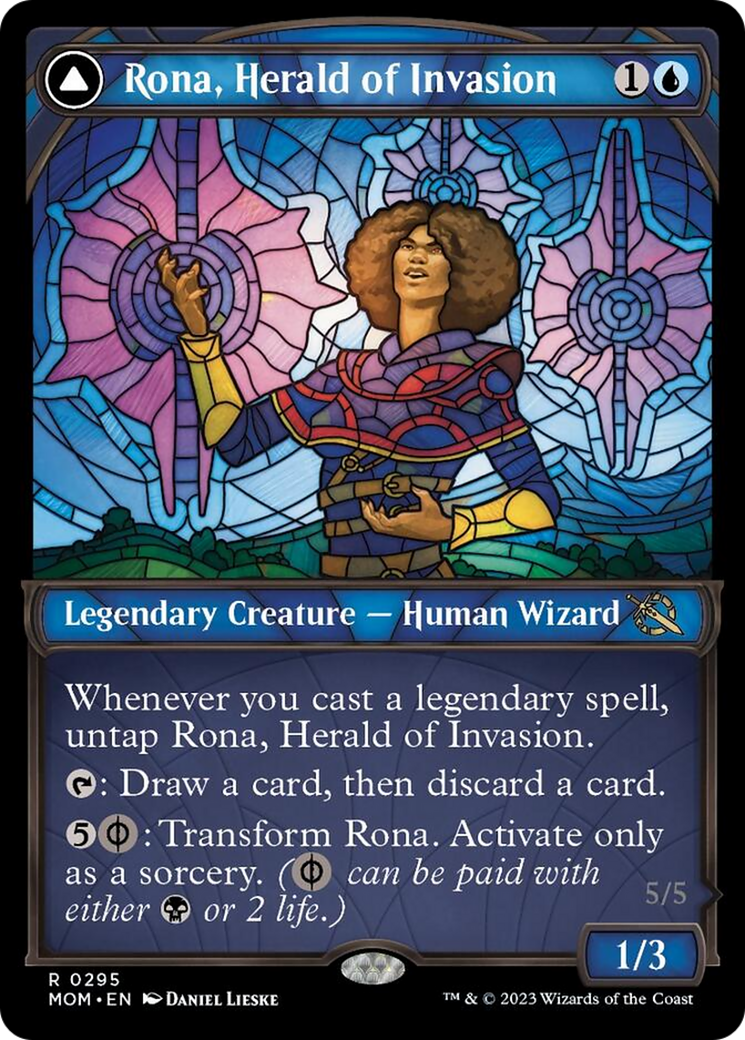 Rona, Herald of Invasion (Showcase) (MOM-295) - March of the Machine: (Showcase)
