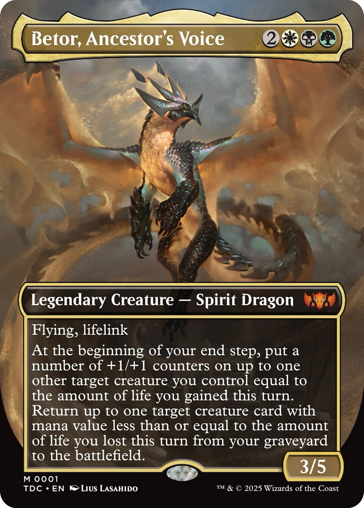 Betor, Ancestor's Voice (Borderless) [Tarkir: Dragonstorm Commander] | The CG Realm