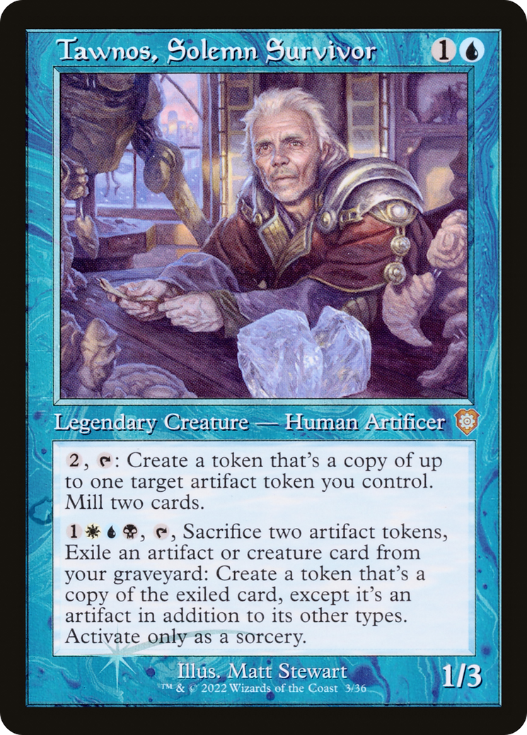 Tawnos, Solemn Survivor (Retro Frame) (BRC-003) - The Brothers' War Commander