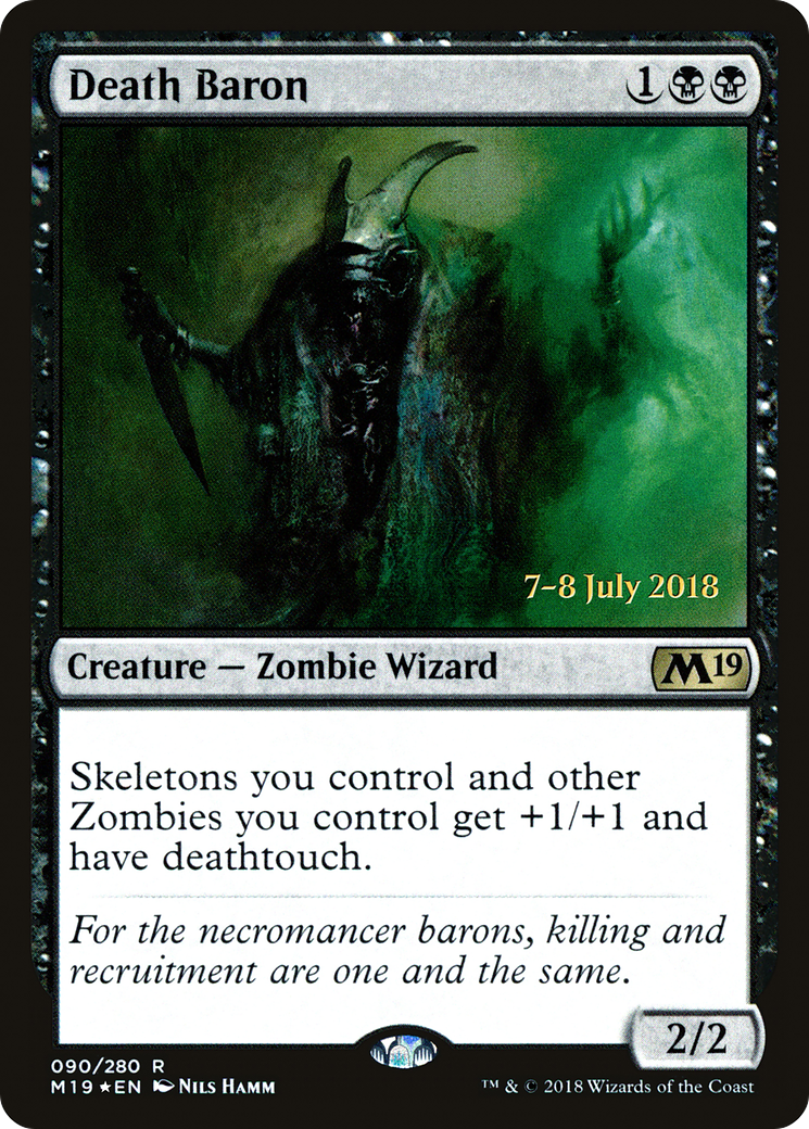 Death Baron (PRE-90S) - Core Set 2019 Promos Foil
