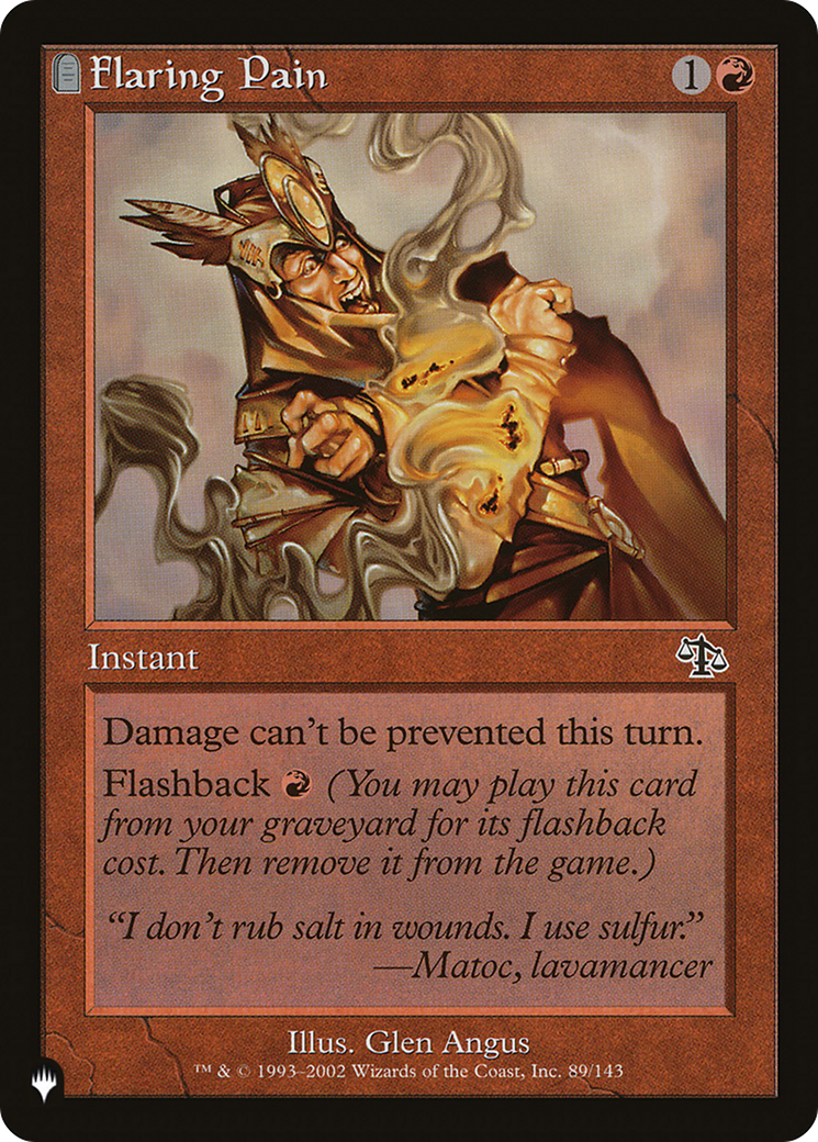 Flaring Pain [The List] | The CG Realm