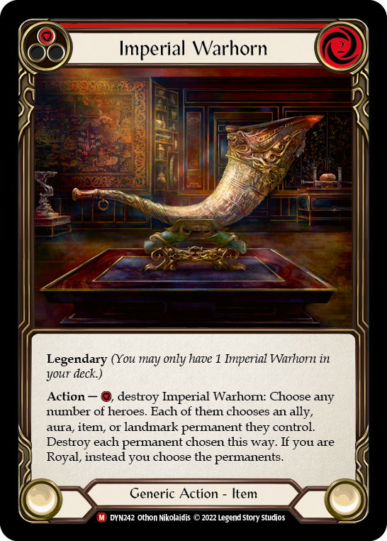 Imperial Warhorn [DYN242] (Dynasty)  Rainbow Foil | The CG Realm