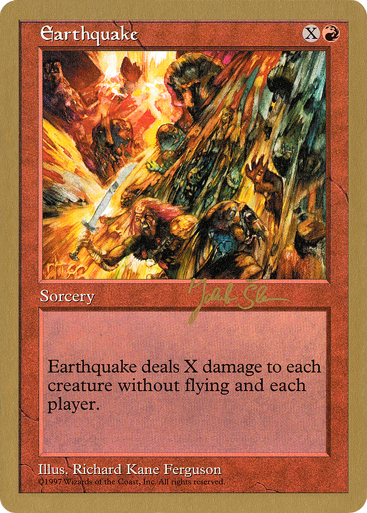 Earthquake - 1997 Jakub Slemr (5ED) (WCD-) - World Championship Decks 1997