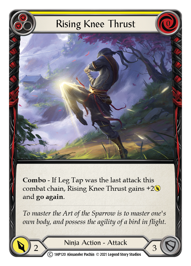 Rising Knee Thrust (Yellow) [1HP120] (History Pack 1) | The CG Realm