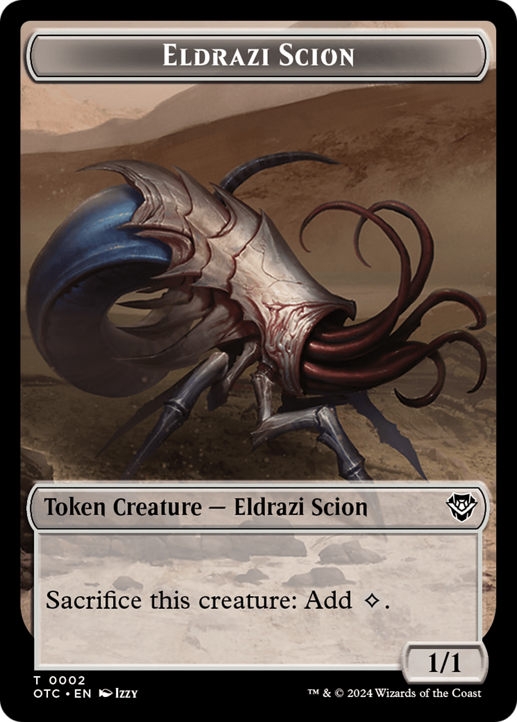 Eldrazi Scion // Treasure Double-Sided Token [Outlaws of Thunder Junction Commander Tokens] | The CG Realm