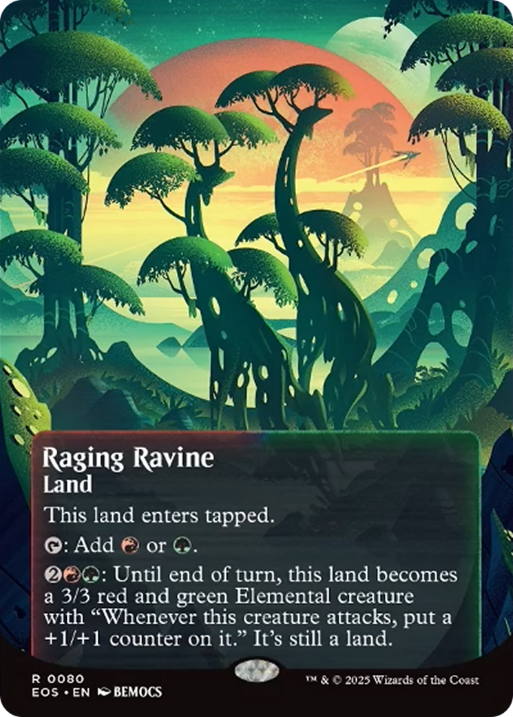 Raging Ravine (0080) (Borderless) [Edge of Eternities: Stellar Sights] | The CG Realm