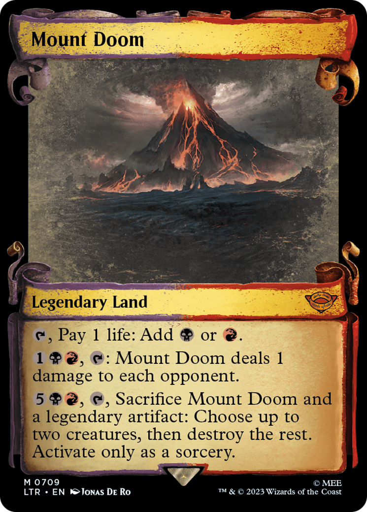 Mount Doom (Showcase Scrolls) (LTR-709) - The Lord of the Rings: Tales of Middle-earth: (Showcase)