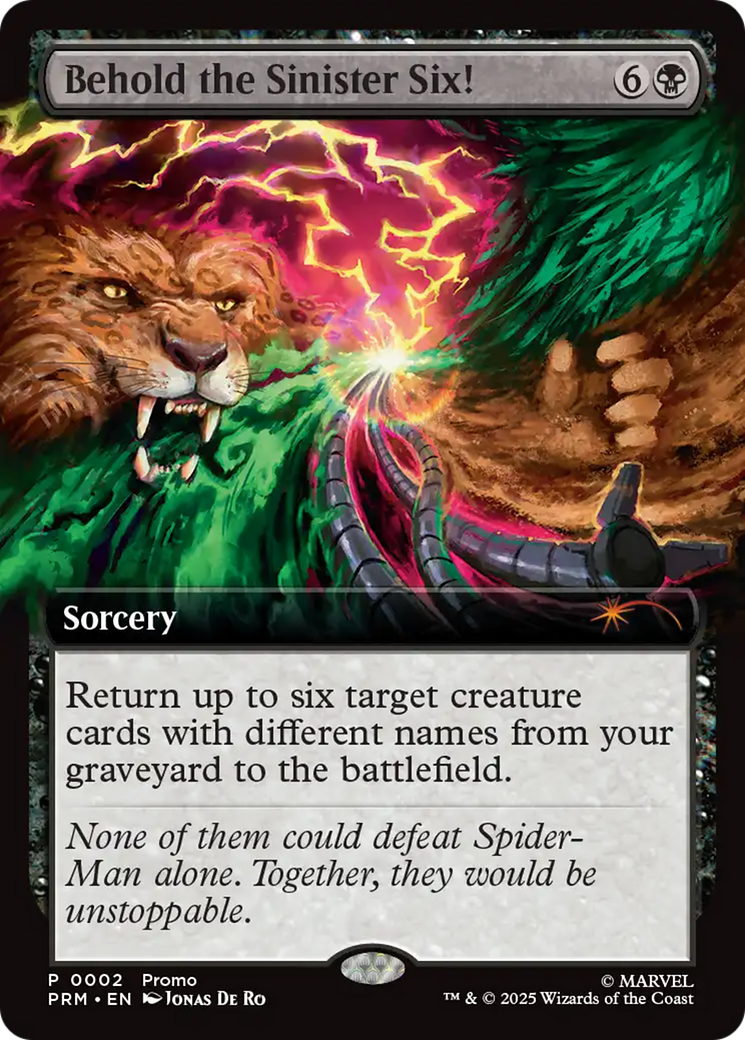 Behold the Sinister Six! Art Card (7/54) [Marvel's Spider-Man Art Series] | The CG Realm