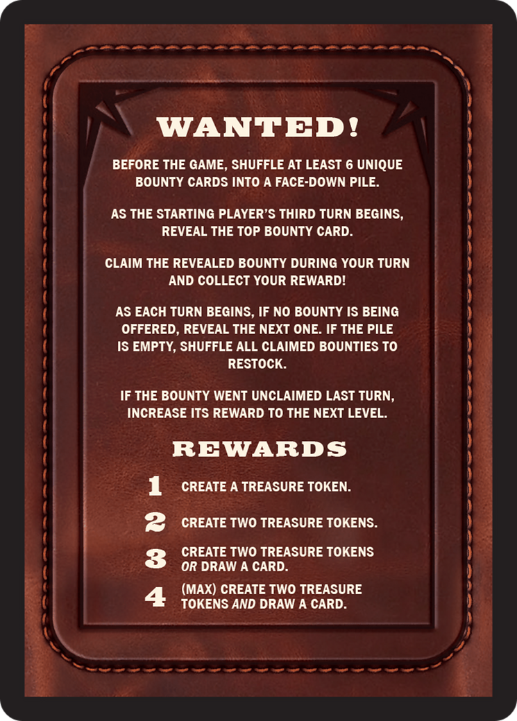 Bounty: Sleepy Sovka // Bounty Rules Double-Sided Token [Outlaws of Thunder Junction Commander Tokens] | The CG Realm