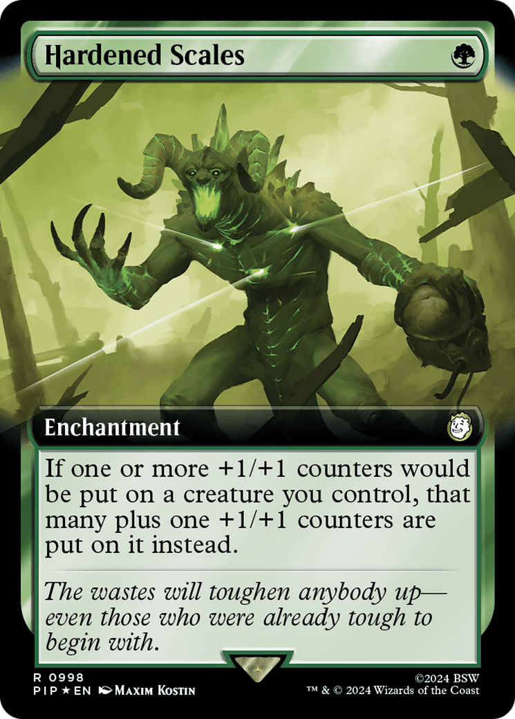 Hardened Scales (Extended Art) (Surge Foil) [Fallout] | The CG Realm