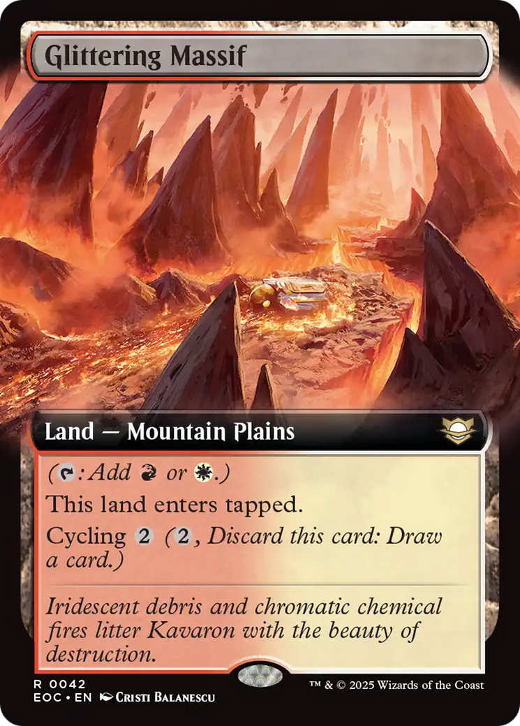 Glittering Massif (Extended Art) [Edge of Eternities Commander] | The CG Realm