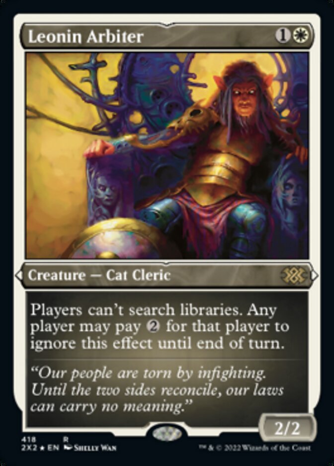 Leonin Arbiter (Foil Etched) [Double Masters 2022] | The CG Realm