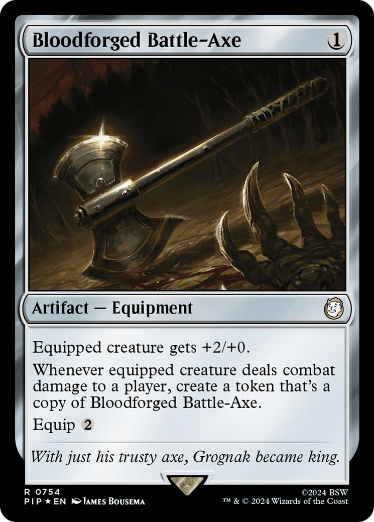 Bloodforged Battle-Axe (Surge Foil) [Fallout] | The CG Realm