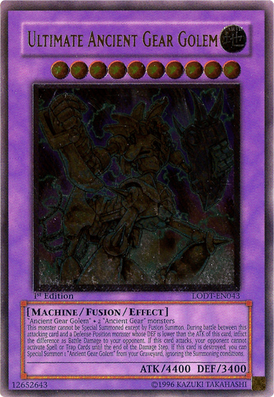 Ultimate Ancient Gear Golem [LODT-EN043] Ultimate Rare | The CG Realm